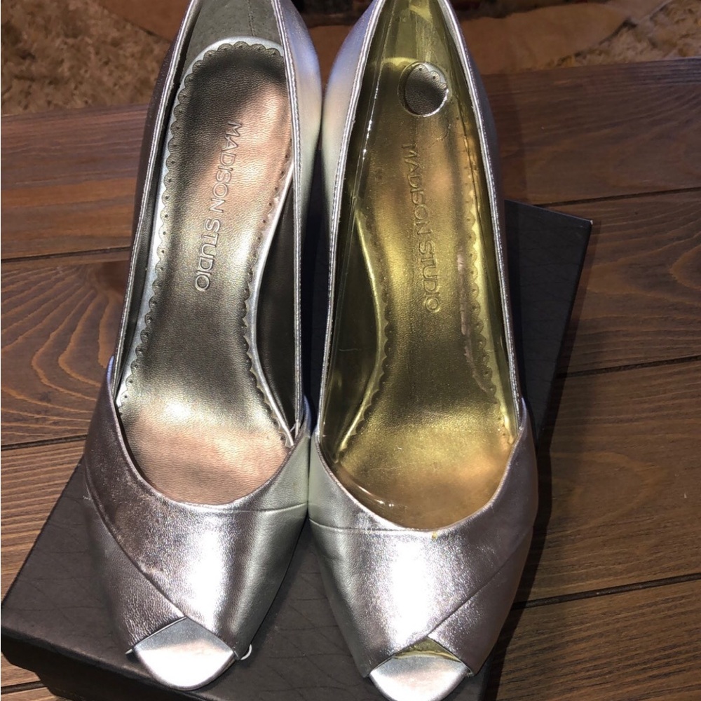 Madison Studio Silver Heels